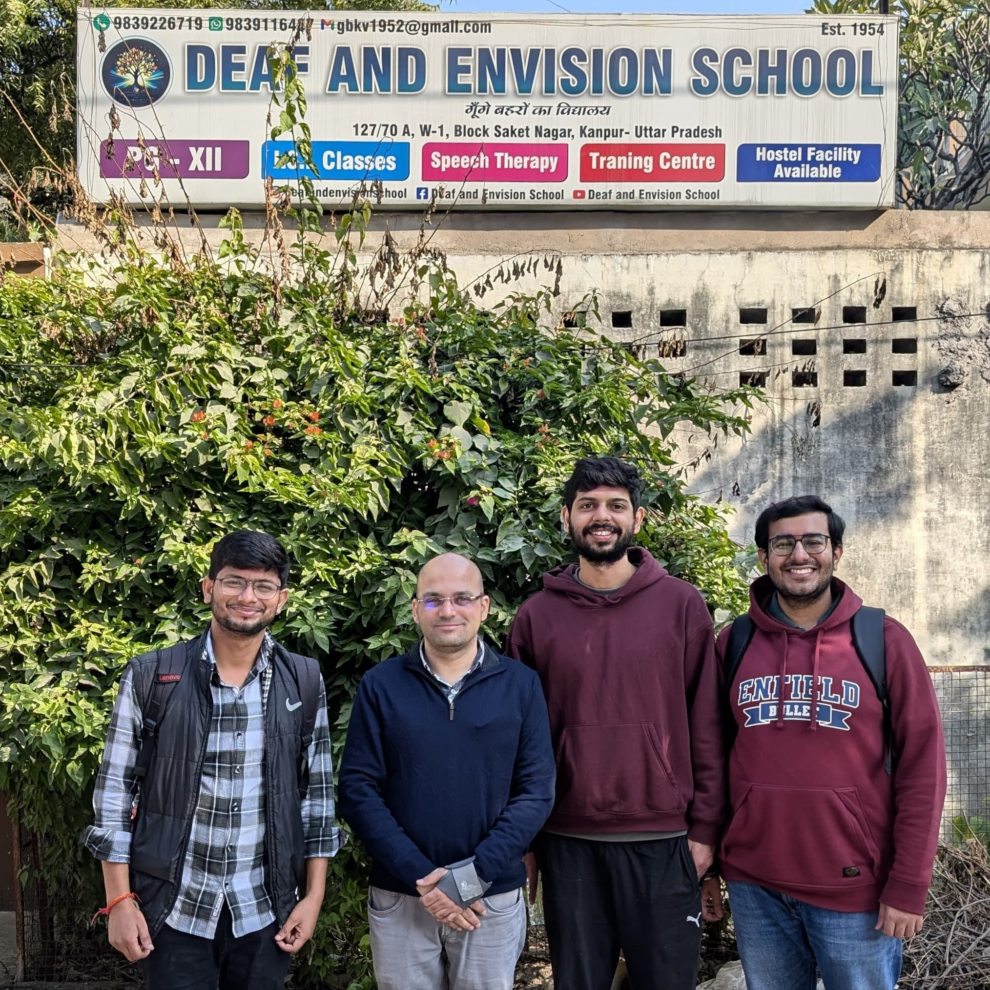 Visited Deaf and Envision School, Kanpur
